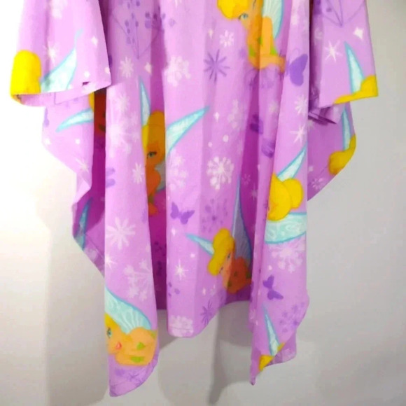 Disney Fairies Tinkerbell Snuggler Robe Blanket with Arms Fairy Tink Cozy - Picture 12 of 17